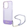 Guess GUHCP14XHGCOHU iPhone 14 Pro Max 6,7 fioletowy/purple hardcase Translucent Pearl Strap